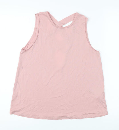 Womens UK Size S Oysho Pink Basic Tank