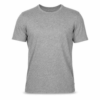 BOSS Men's Grey Cotton T-Shirt, Small, Crew Neck