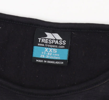 Trespass Unisex Black XS Long Sleeve Active Top