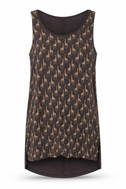 Womens UK Size 6 Fat Face Brown Basic Tank