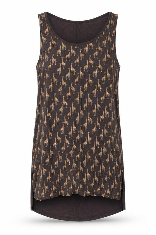 Womens UK Size 6 Fat Face Brown Basic Tank