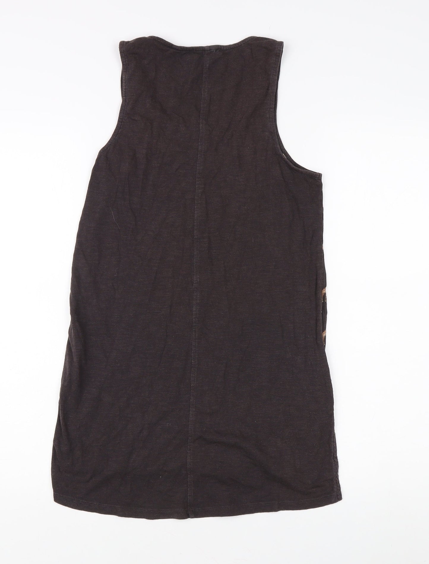 Womens UK Size 6 Fat Face Brown Basic Tank