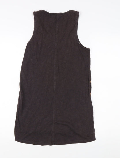 Womens UK Size 6 Fat Face Brown Basic Tank
