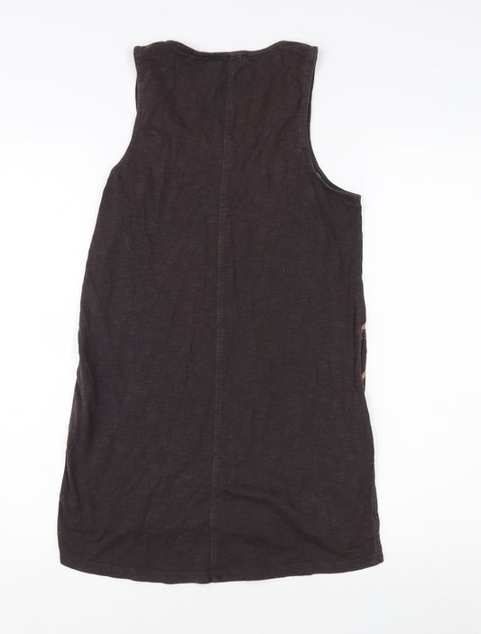 Womens UK Size 6 Fat Face Brown Basic Tank