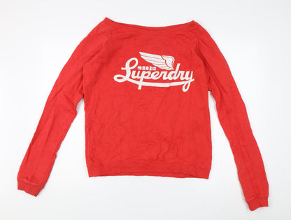 Luperdry Unisex Red Medium Logo Sweatshirt