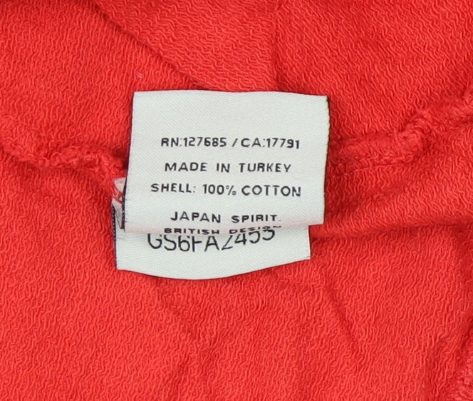 Luperdry Unisex Red Medium Logo Sweatshirt