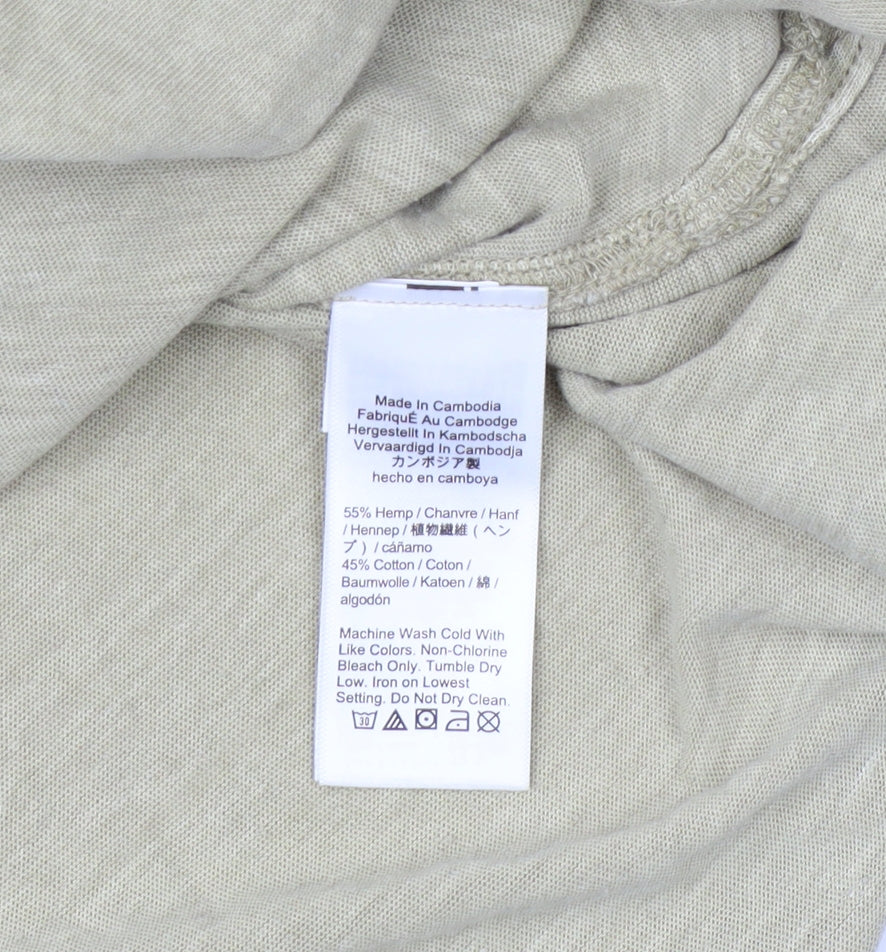 J.Crew Men's Beige Polo Shirt L Relaxed Fit