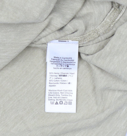 J.Crew Men's Beige Polo Shirt L Relaxed Fit