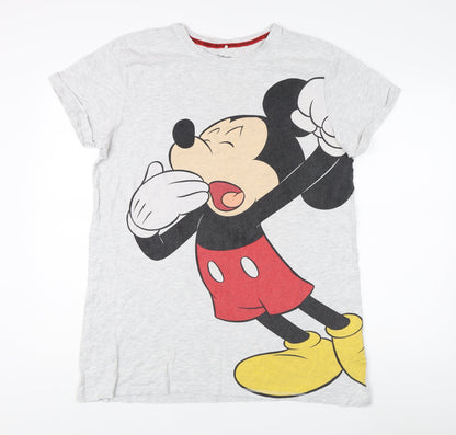 Unisex Adults UK Size S Disney Grey Basic T-Shirt