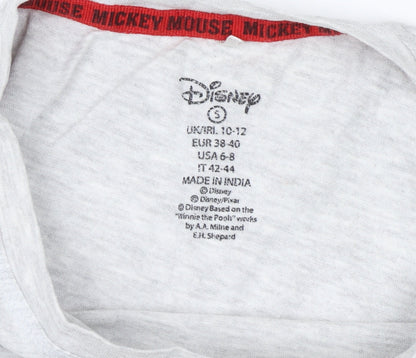 Unisex Adults UK Size S Disney Grey Basic T-Shirt