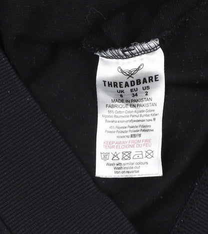 Threadbare Women's Black Pullover Sweatshirt Size 6