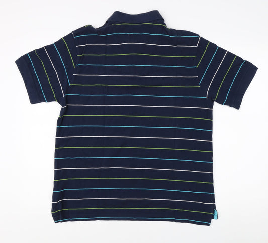 Pierre Cardin Men’s Blue Striped Polo Shirt L