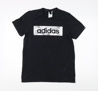Adidas Men's Black Logo T-Shirt Size S