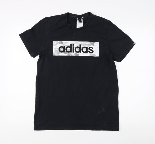 Adidas Men's Black Logo T-Shirt Size S