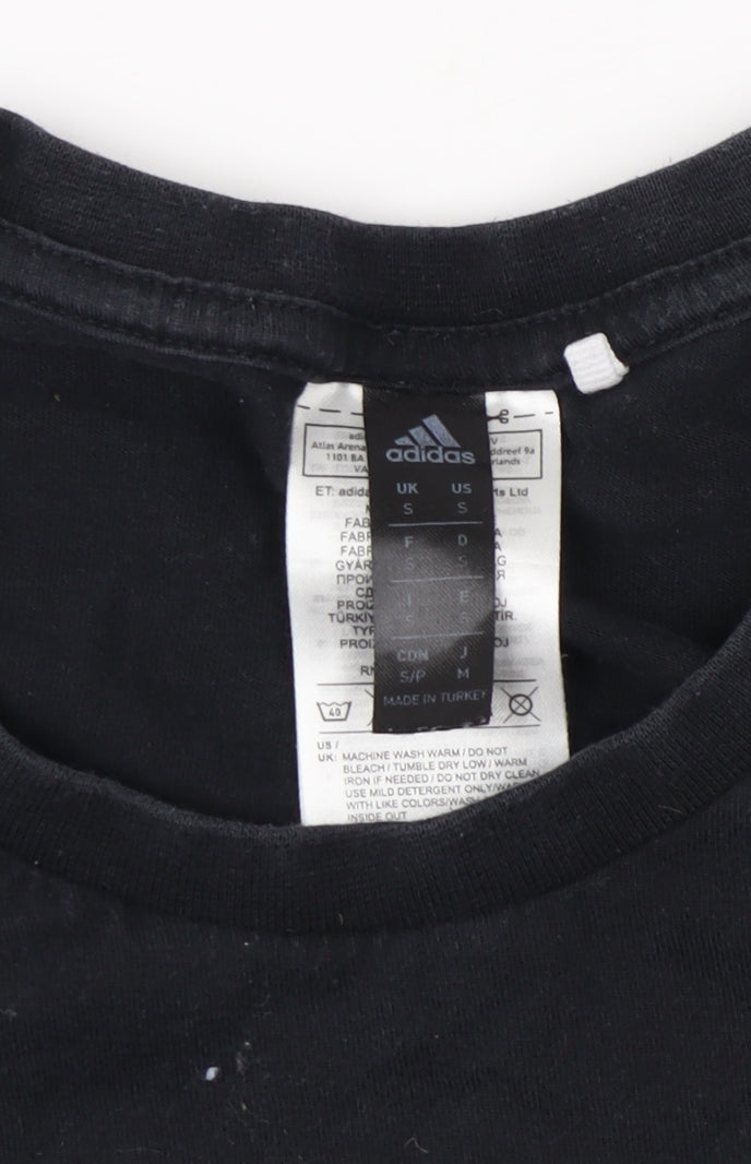 Adidas Men's Black Logo T-Shirt Size S