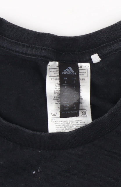 Adidas Men's Black Logo T-Shirt Size S