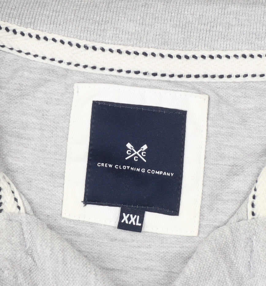 Crew Clothing Men's Grey Polo 2XL Short Sleeve