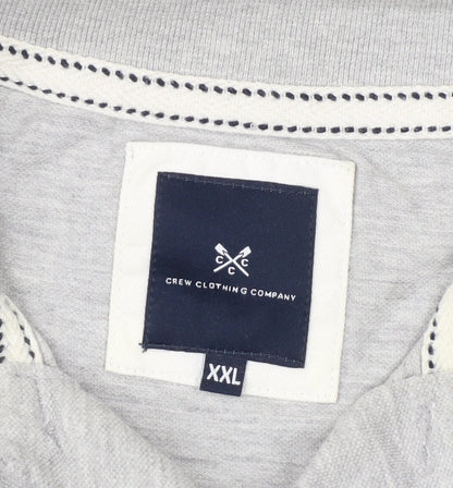 Crew Clothing Men's Grey Polo 2XL Short Sleeve