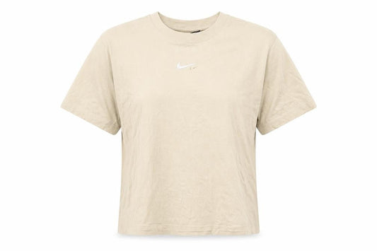 Front view of Nike unisex beige m t-shirt casual short sleeve