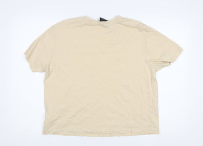 Nike Unisex Beige M T-Shirt Casual Short Sleeve