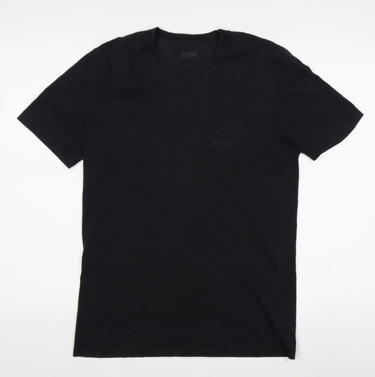 Mens UK Size M HUGO BOSS Black  T-Shirt