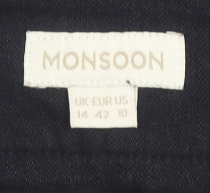 Monsoon Women's Black Pencil Skirt Size 14