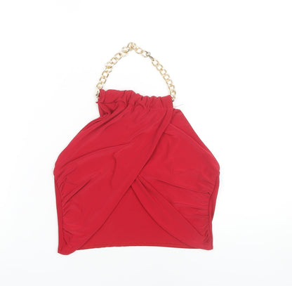 Womens UK Size 14 Quiz Red Camisole Blouse