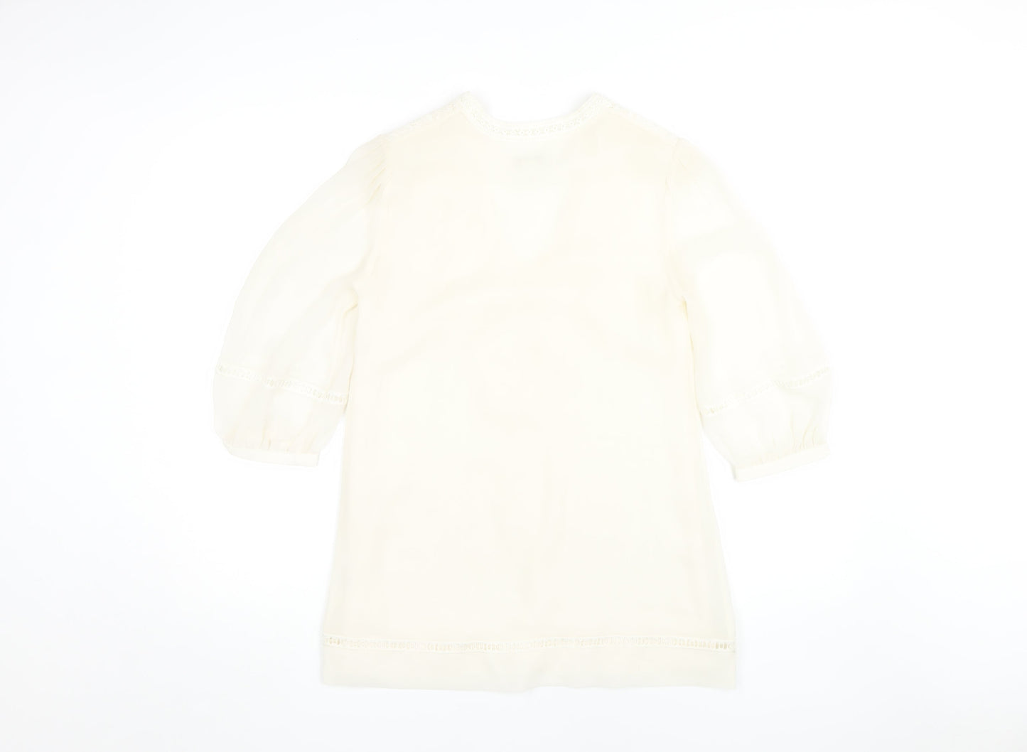 Womens UK Size 8 Monsoon Ivory Tunic Blouse