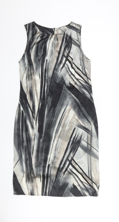 Wallis Women Grey Sheath Dress Size 12