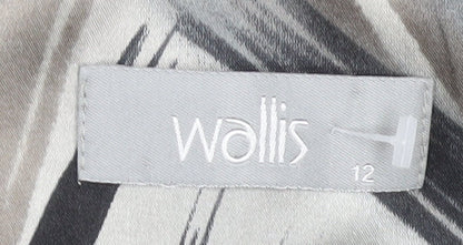 Wallis Women Grey Sheath Dress Size 12