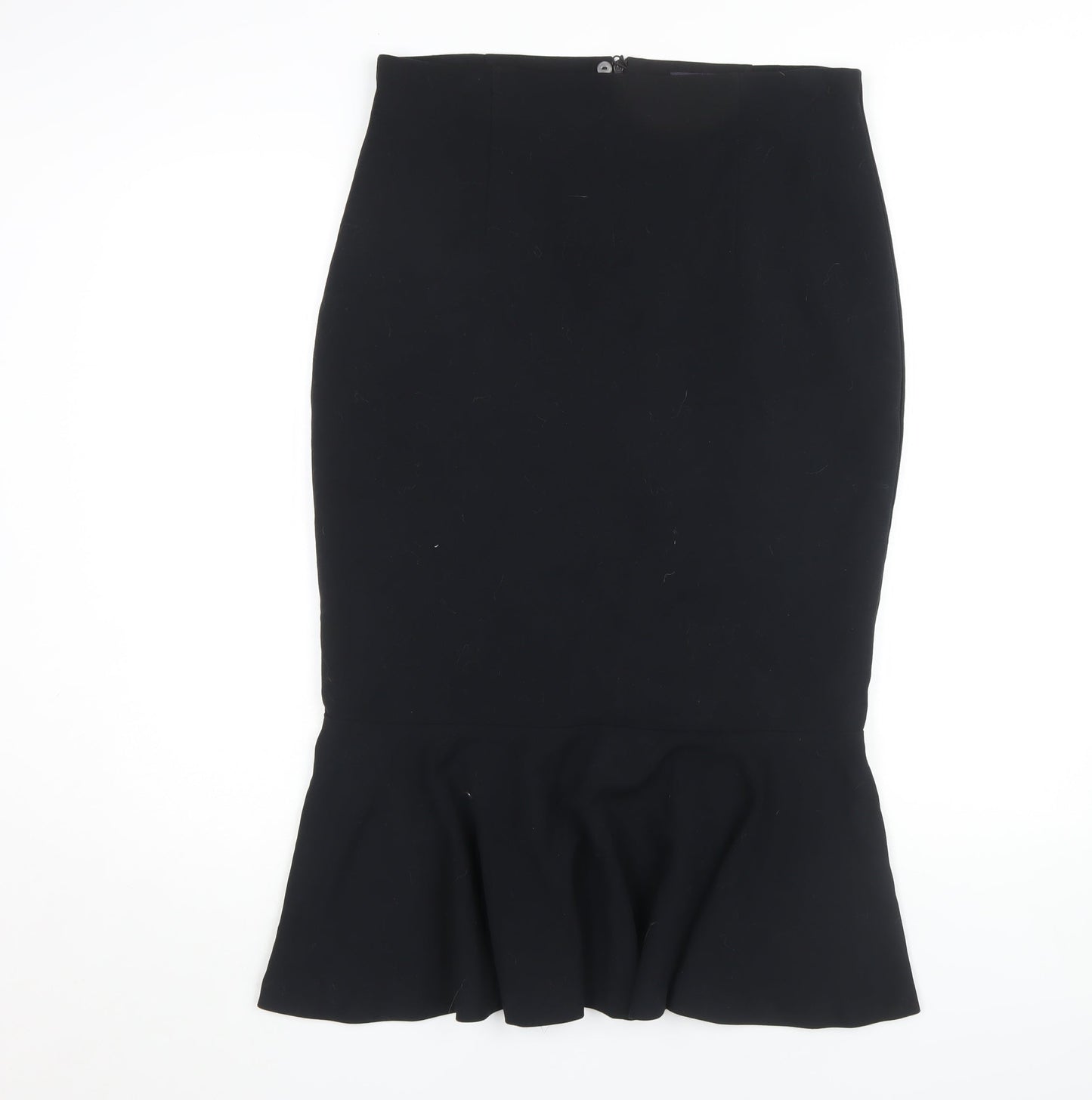 Marks and Spencer Black Trumpet Skirt, Size 12, Women's