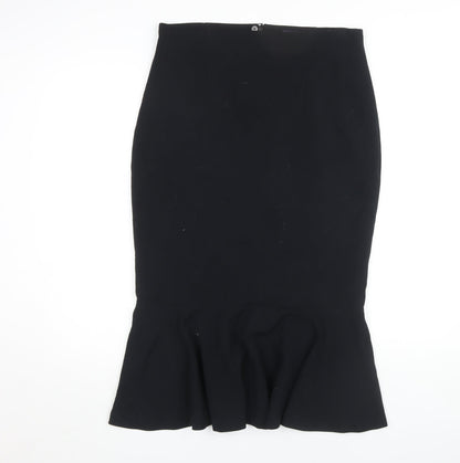 Marks and Spencer Black Trumpet Skirt, Size 12, Women's