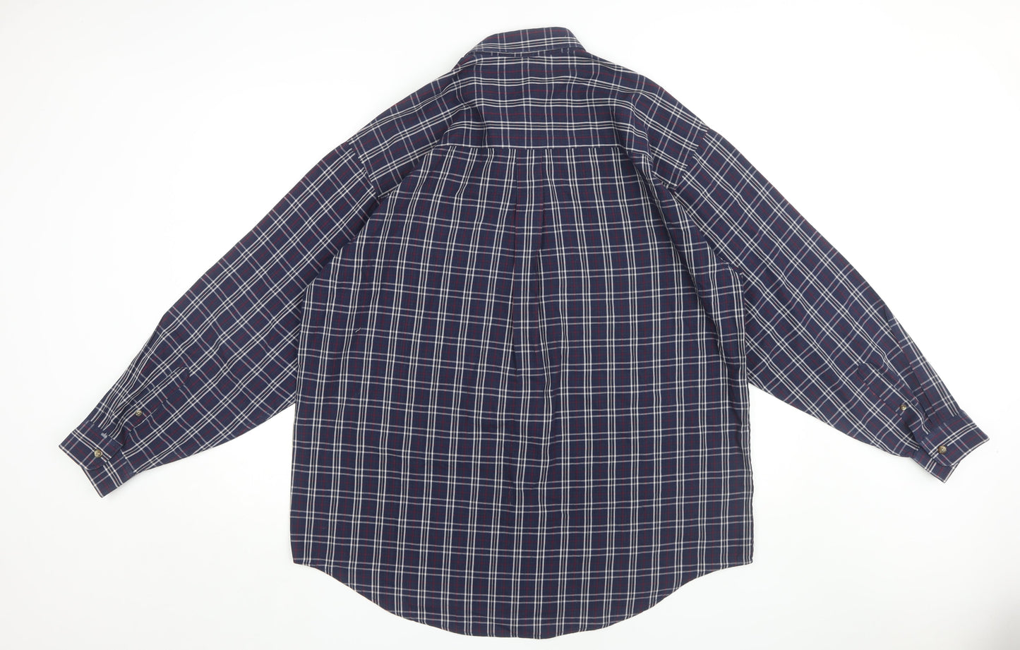 Van Heusen Men's Large Plaid Button-Up Shirt Multicoloured
