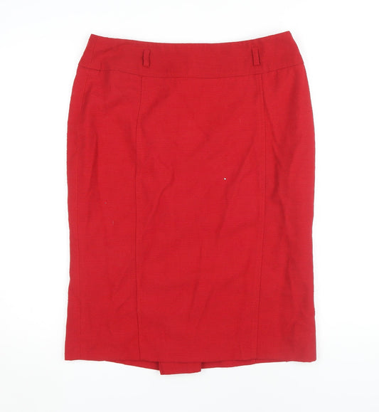 Next Women's Red Pencil Skirt Size 14 Business