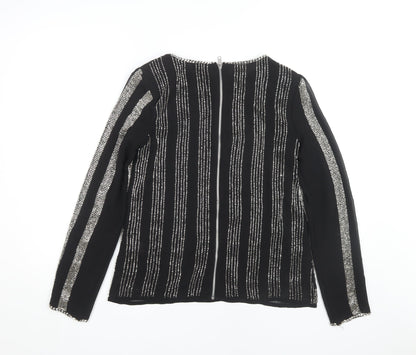 Womens UK Size 8 River Island Black Basic Blouse