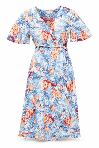 Marks & Spencer Women's Floral Wrap Dress Size 8