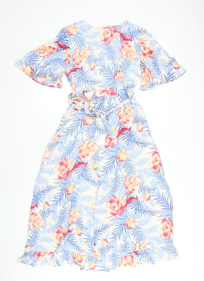 Marks & Spencer Women's Floral Wrap Dress Size 8
