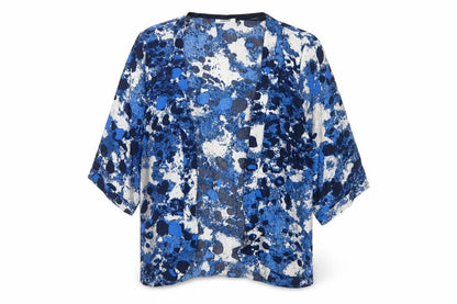 Womens UK Size 6 Only Blue Wrap Blouse