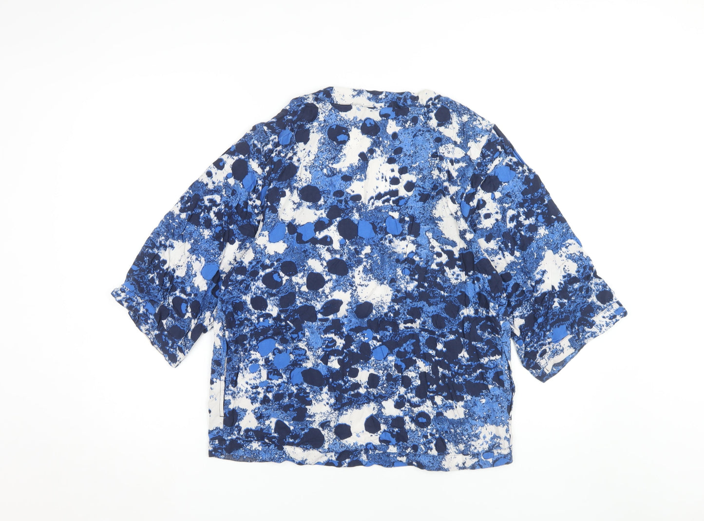 Womens UK Size 6 Only Blue Wrap Blouse