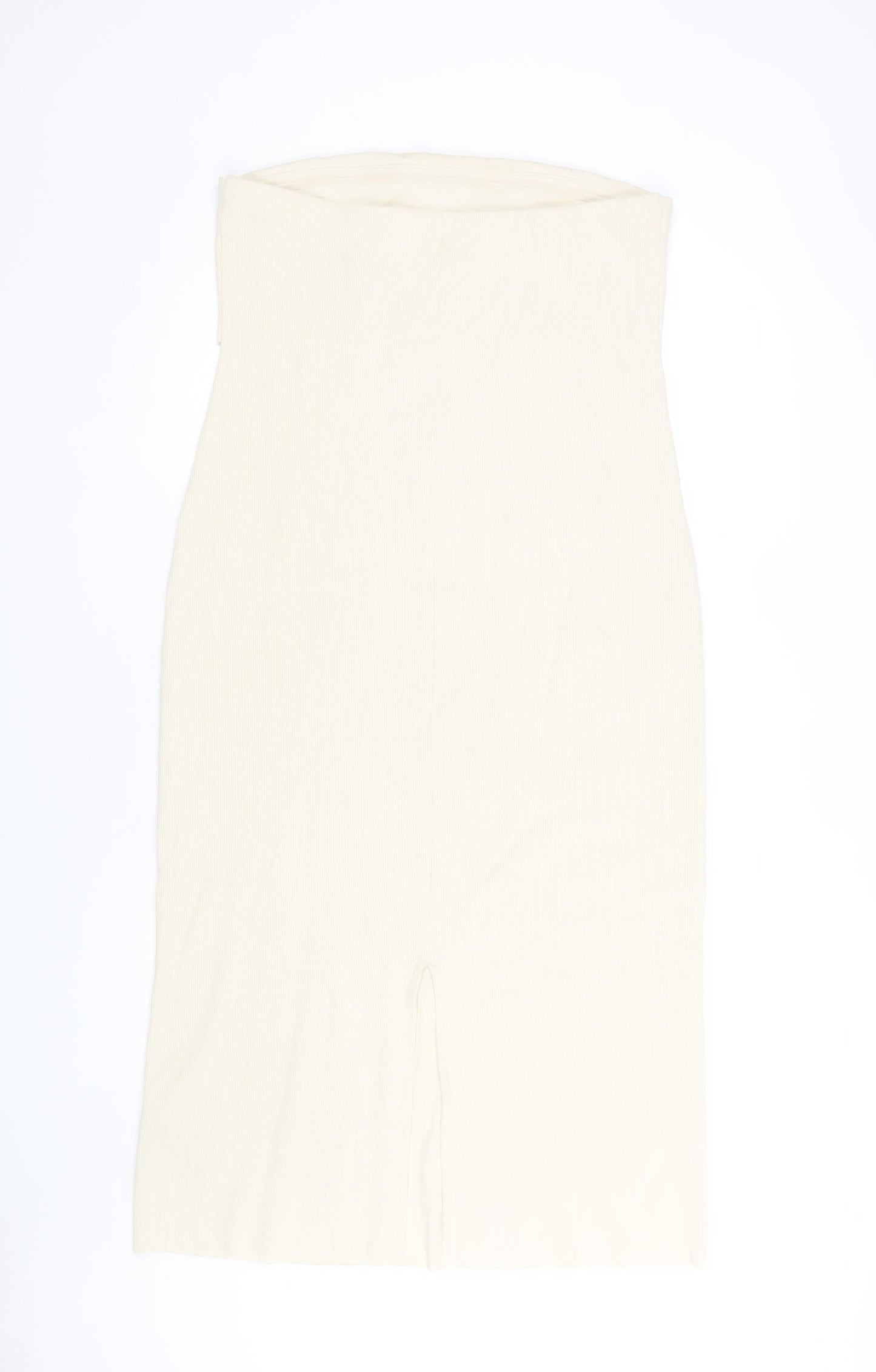 Marks and Spencer Beige Strapless Dress Size 16
