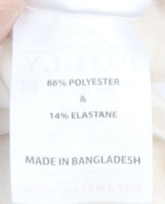 Oh Polly Women’s Ivory Ruched Long Sleeve Dress