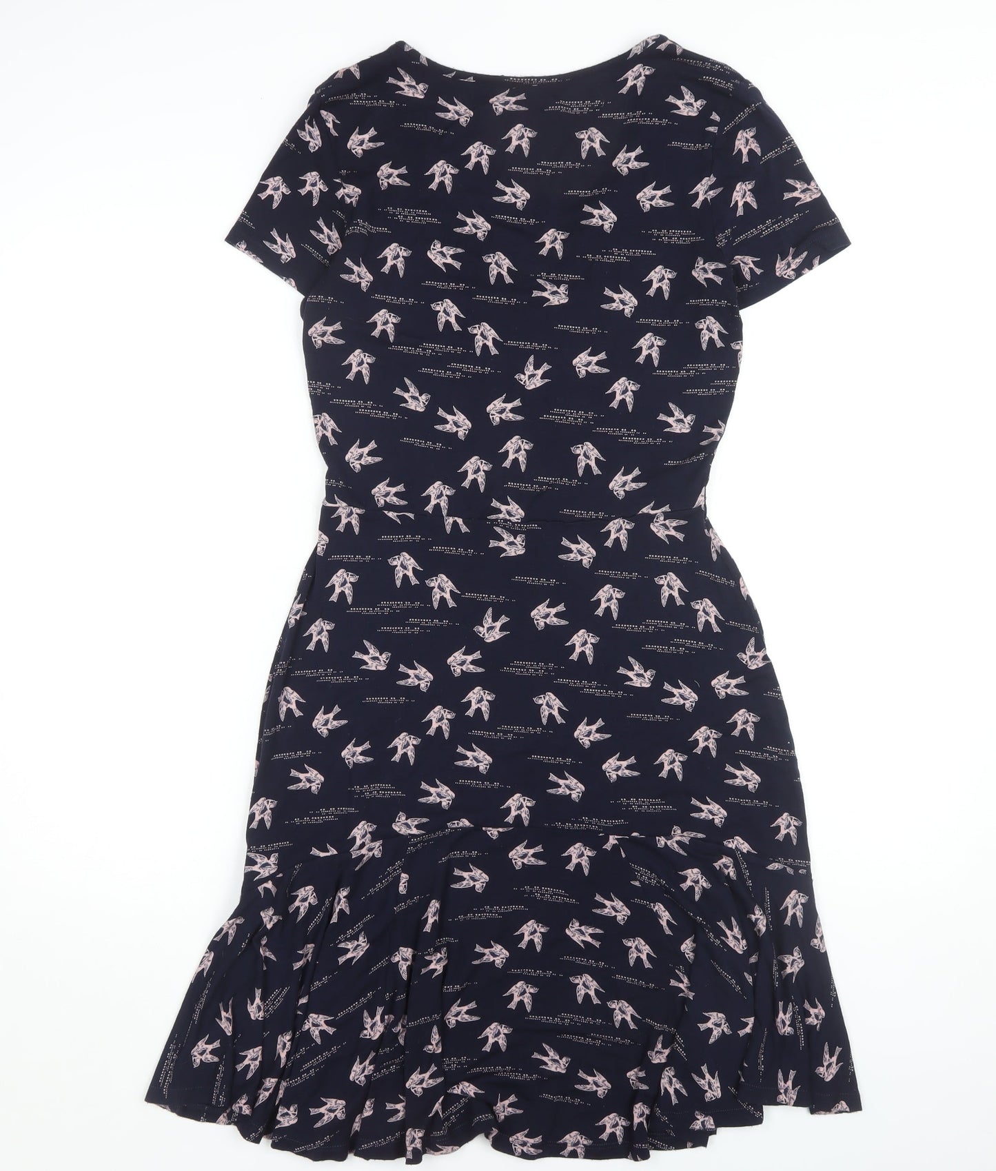 Next Women's Black Animal Print Sheath Dress Size 8