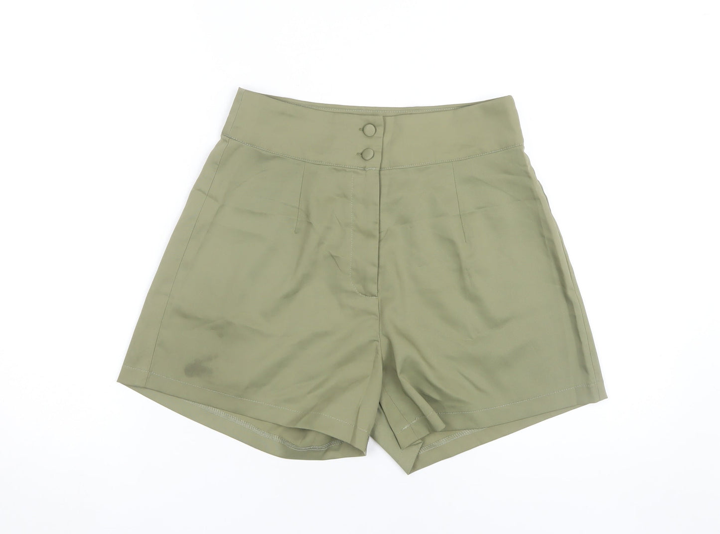 Quiz Women's Green Chino Shorts Size 8