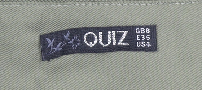 Quiz Women's Green Chino Shorts Size 8