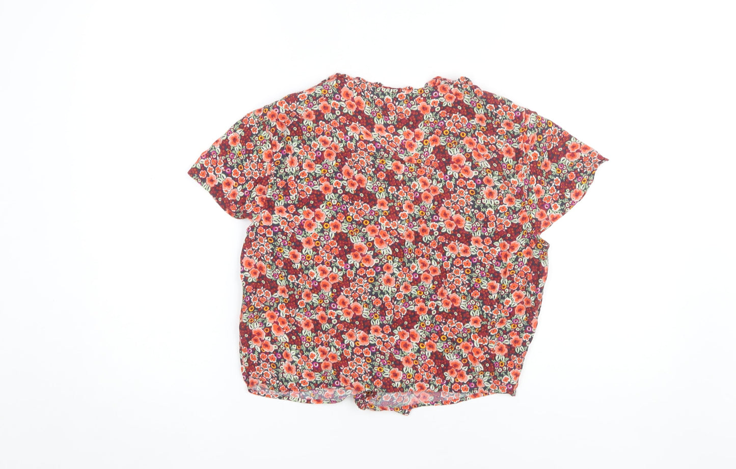 Womens UK Size 12 Jack Wills Multicoloured Cropped Blouse