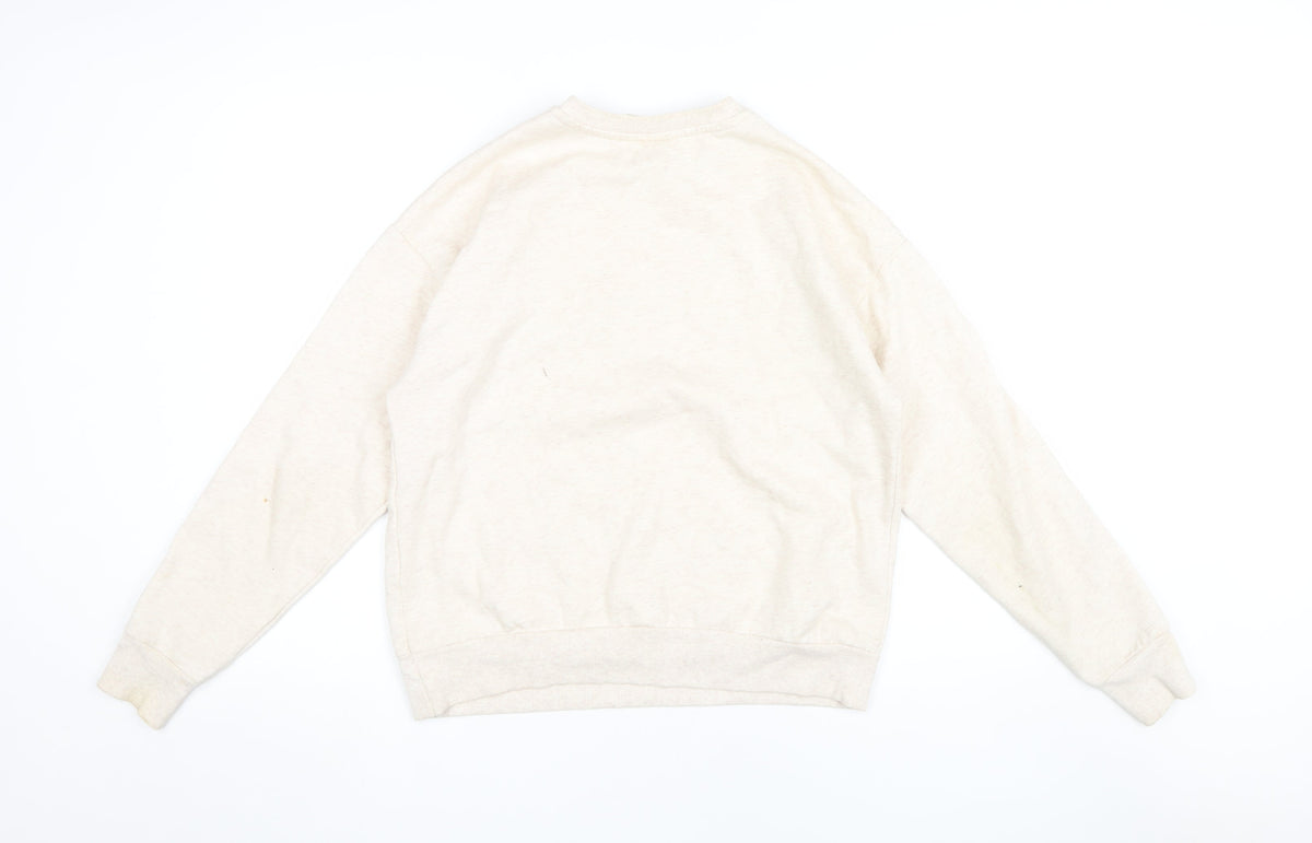 Womens UK Size XS Looney Tunes Beige Pullover Sweatshirt