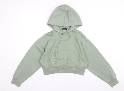 Zara Women's Green Pullover Hoodie Size 12