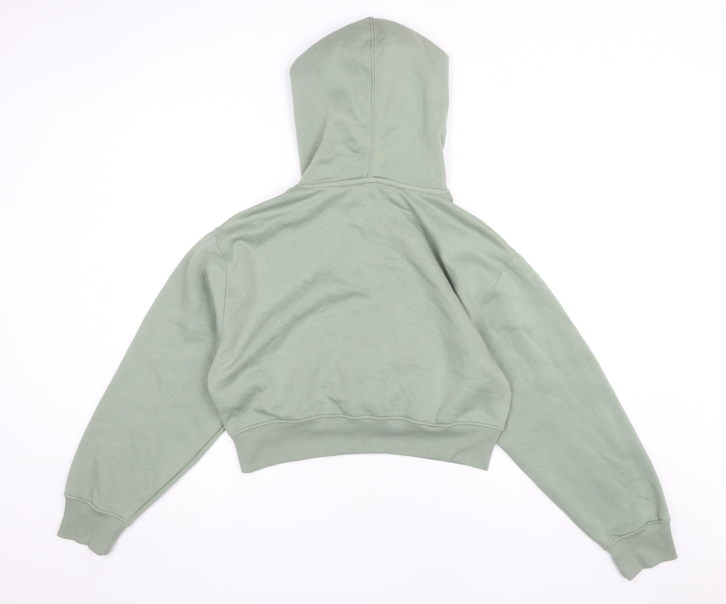 Zara Women's Green Pullover Hoodie Size 12