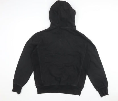 Mens UK Size S Superdry Black Pullover Hoodie