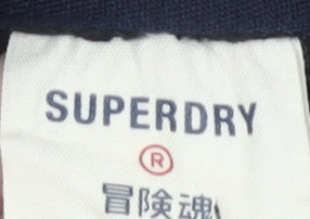 Mens UK Size S Superdry Black Pullover Hoodie